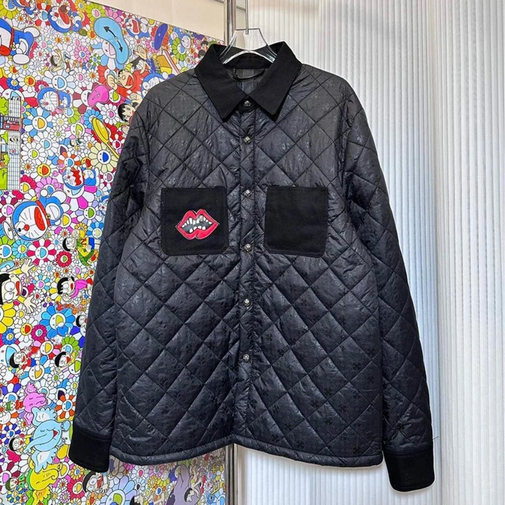 Chrome Hearts Men's Lapel Puffer Jacket - Picture 1 of 9